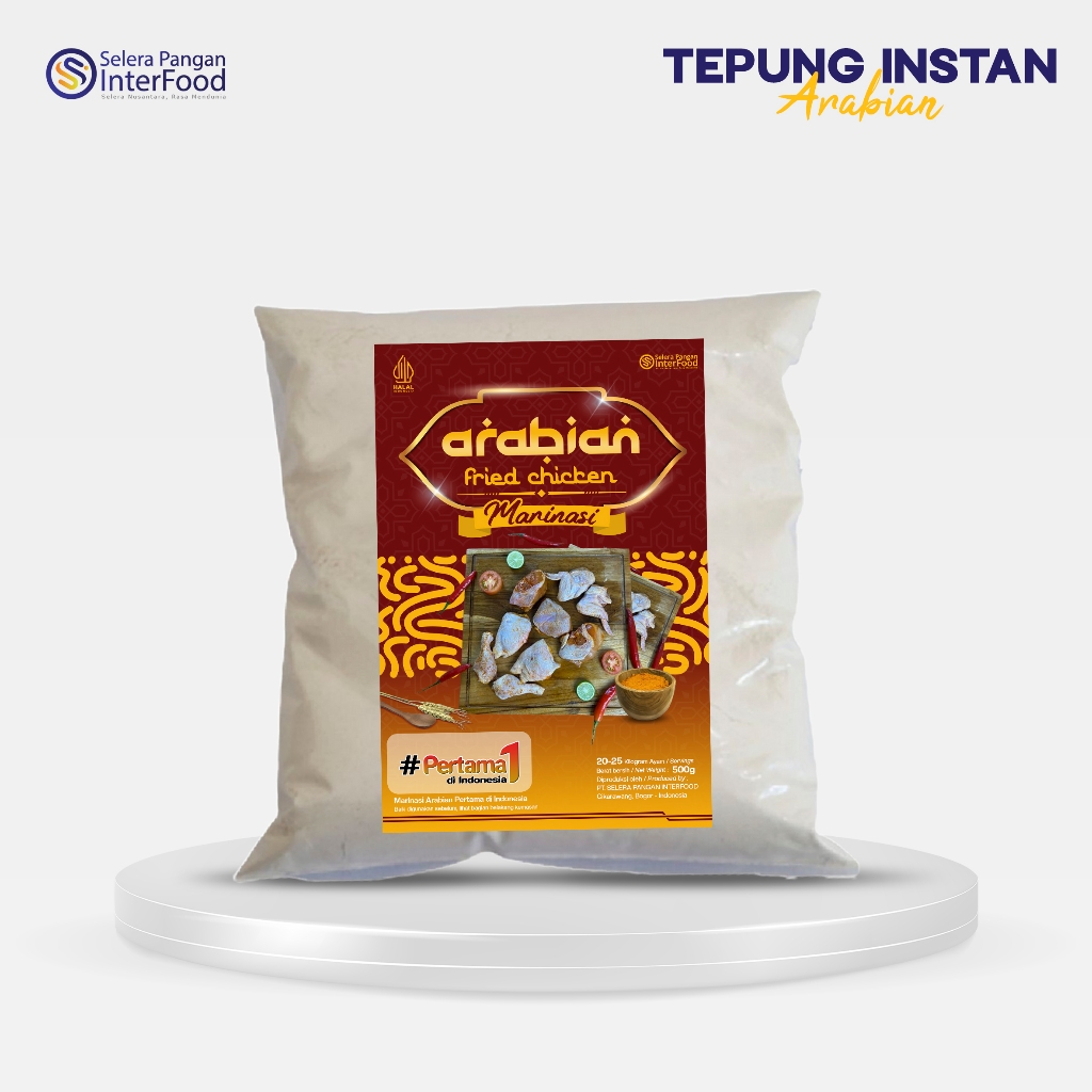 

Selera Pangan Interfood Bumbu Marinasi Arabian Khas Timur Tengah 1000gr