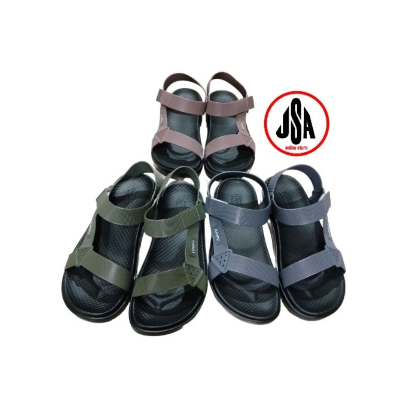 Sandal Selop Karet Pria Tali Belakang Import Anti Slip