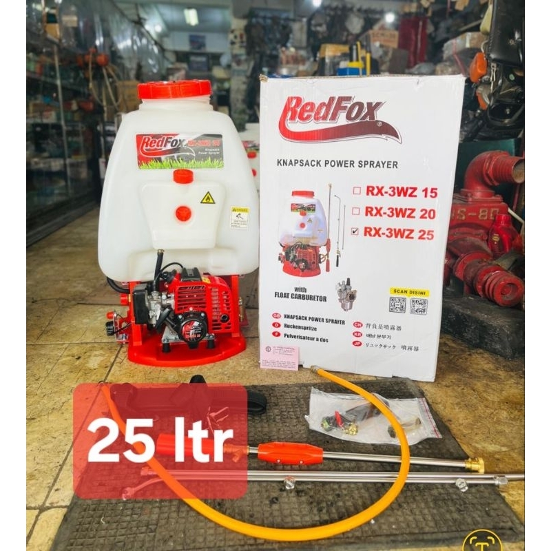 Sprayer Gendong 3WZ4 REDFOX 15L 20L 25L - Mesin Semprot Hama 2 Tak Sistem Karburator Potong Rumput