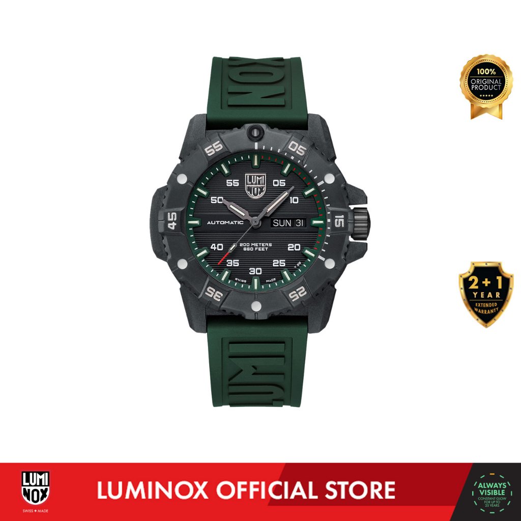 Luminox 3877, Master Carbon SEAL Automatic, Military Dive Watch, 45 mm - Jam Tangan Pria