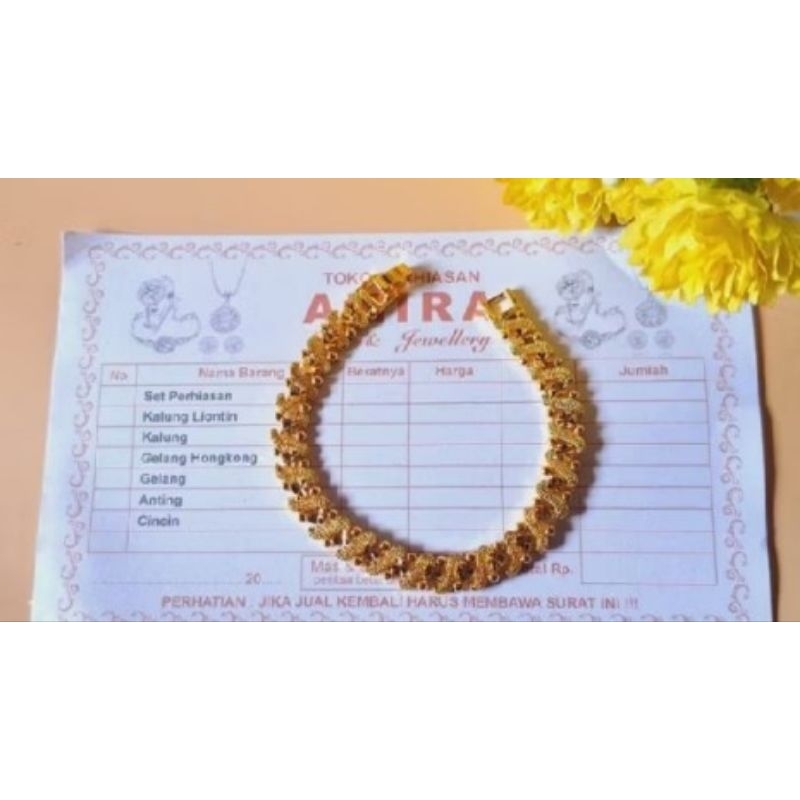 BISA DIJUAL LAGI-Gelang Hongkong Dewasa 15gr