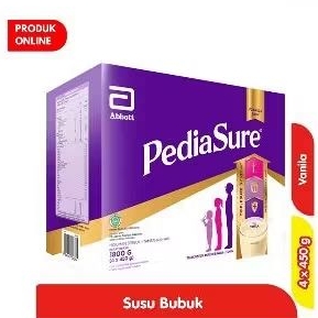 

PEDIASURE SUSU BUBUK PERTUMBUHAN ANAK VANILA BOX 4 xX 450 GRAM