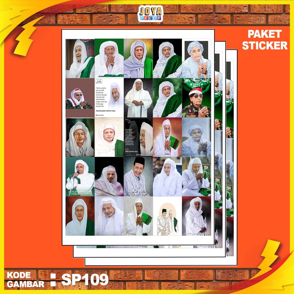 

GAMBAR STICKER HABIB LUTHFI BIN YAHYA / STIKER HABIB LUTHFI BIN YAHYA / PAKET STIKER HABIB LUTHFI BIN YAHYA PER 25 PCS / KODESP109