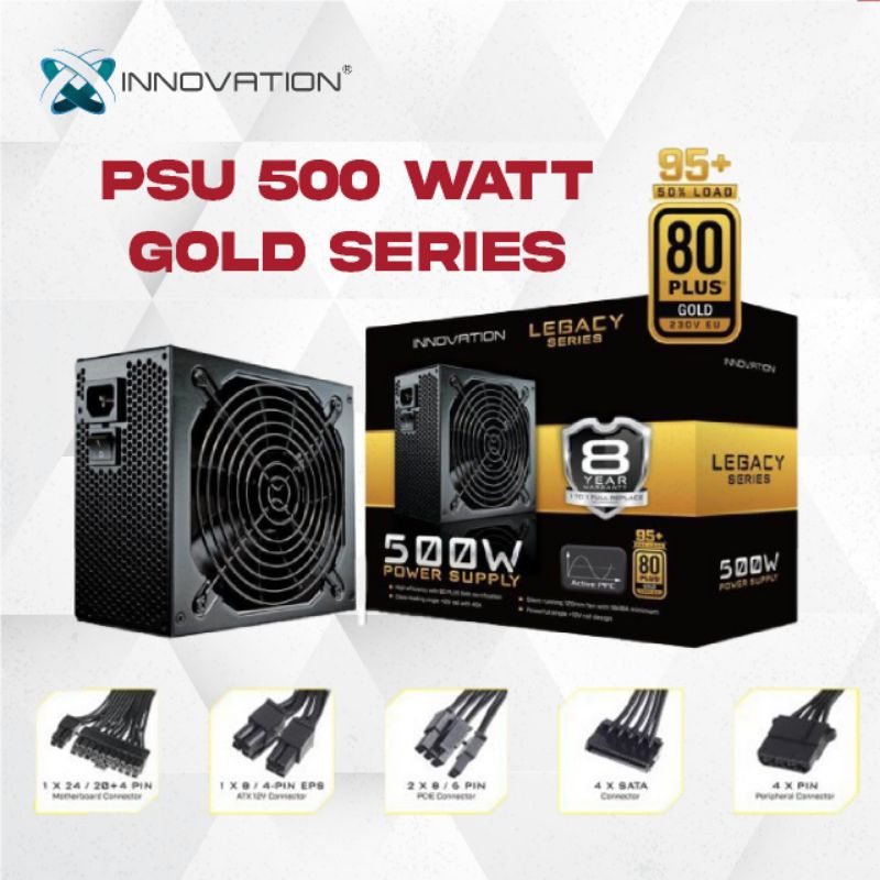 PSU GAMING INNOVATION 500W 80+ GOLD