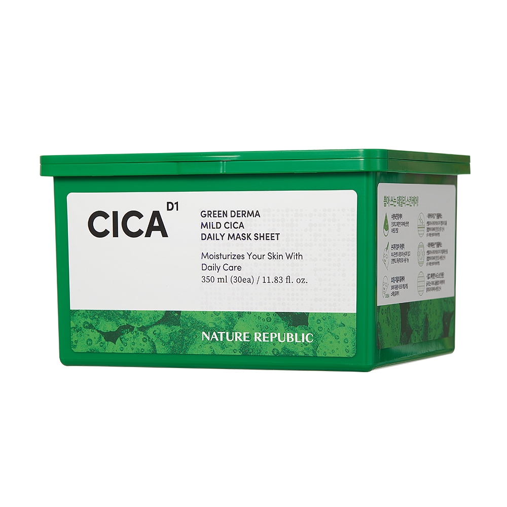 Nature Republic GREEN DERMA Mild Cica Daily Mask Sheet
