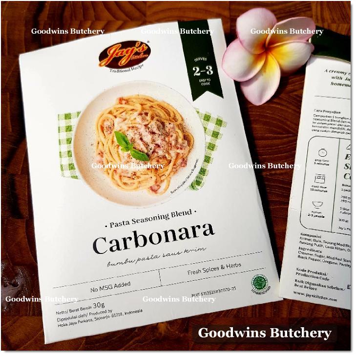 

Jay's pasta seasoning blend CARBONARA Jays Kitchen 30g