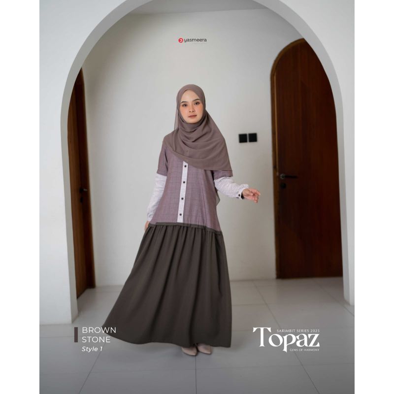 yasmeera gamis topaz || yasmeera ORI 100% || gamis remaja || gamis kekinian