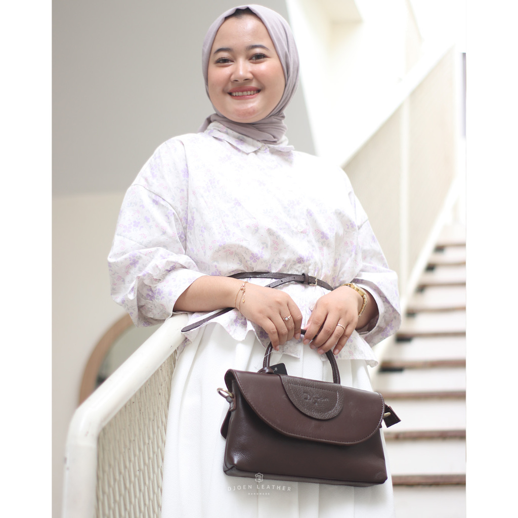 Tas jinjing wanita kulit sapi asli Sofia bag by Djoen Leather