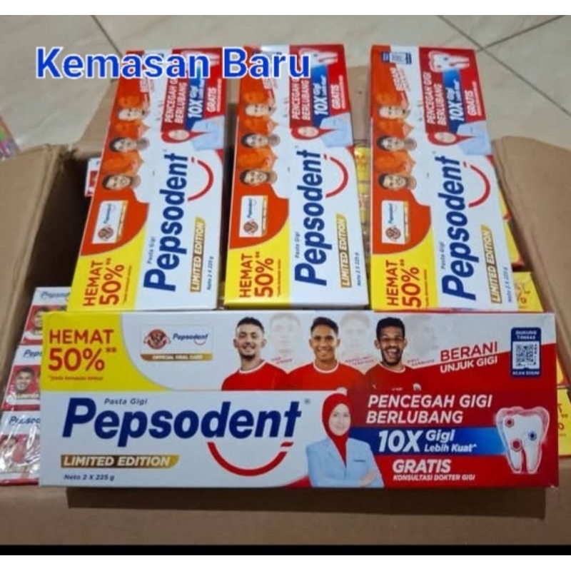 Pepsodent 225 gr isi 2 ( 2×225gr)