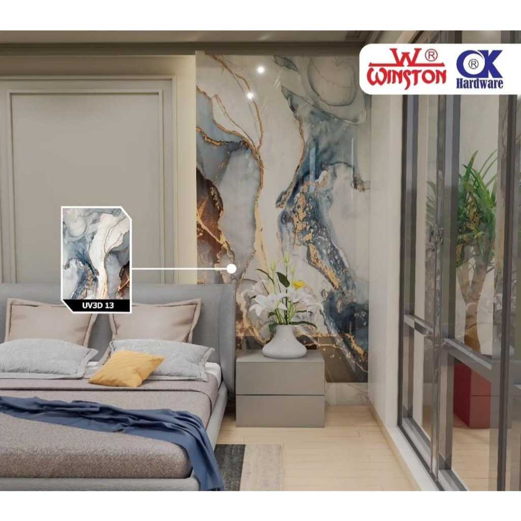UV BOARD PVC MARMER MARBLE UVD 3D 3 DIMENSI WALL MARBLE BOARD HIGH QUALITY WINSTON DEKORASI DINDING 