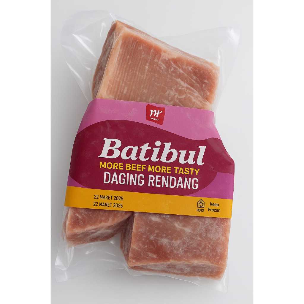 

Eco Daging Rendang Batibul Import Australia Halal & Higinies Frozen Food Makanan Sehat Selalu