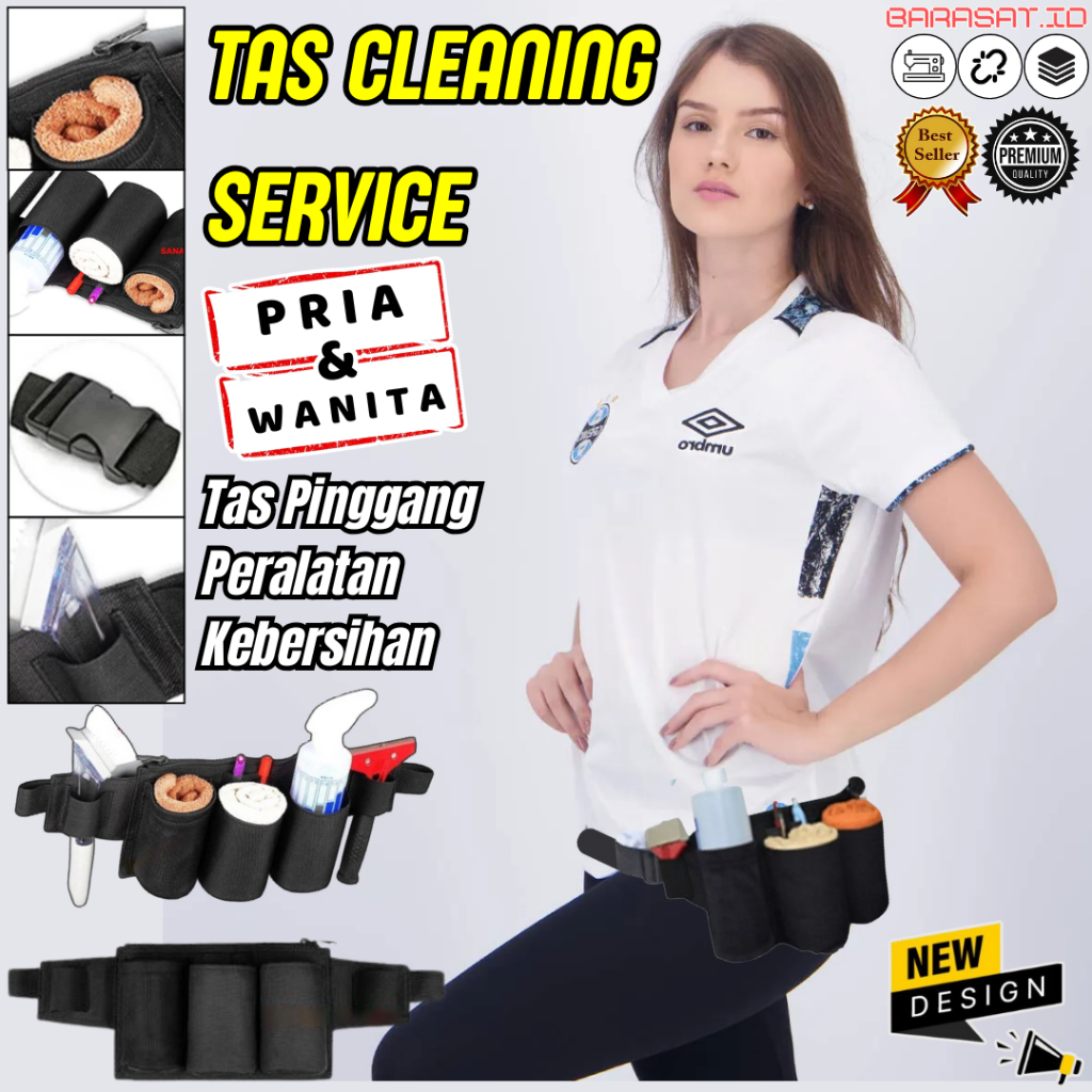 Tas Kebersihan Petugas Cleaning Service Kantong Peralatan Alat Kebersihan Untuk Pria & Wanita