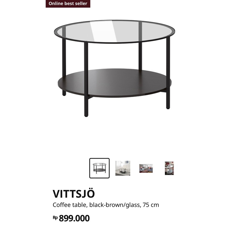 Ikea VITTSJO Round Coffee Table