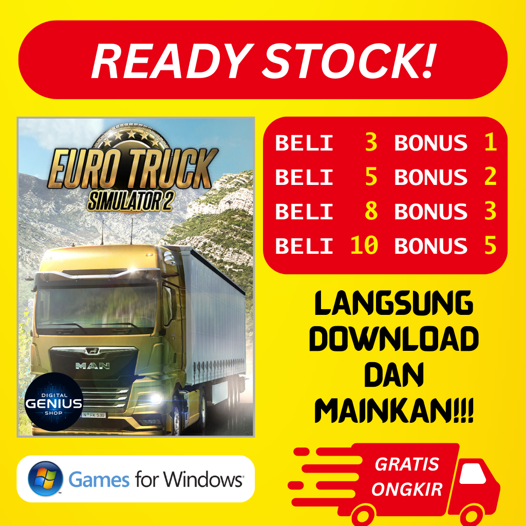 Euro Truck Simulator 2 ALL DLC (v1.54.1.0s) - Steam Simulator Adventure Game - PC Game Download