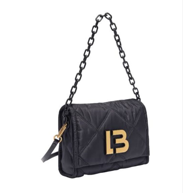 Original Bimba Y Lola Tas Padded Nylon Shoulder Crossbody Bag 222BBIJ1J T1000 Black