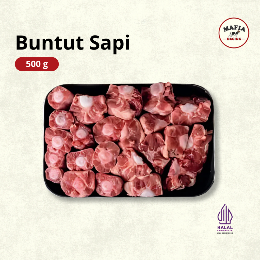 

[Mafia Daging] BUNTUT SAPI / OXTAIL KUALITAS SUPER - SPECIAL CUT 500g