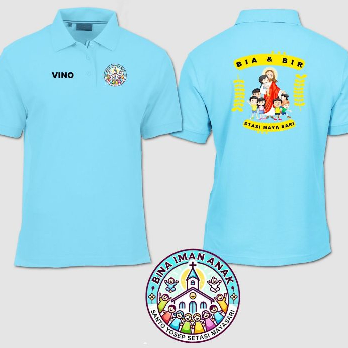 Baju kaos gereja / kaos rohani kristen / kaos katun import premium / kaos kristen / kaos sekolah min
