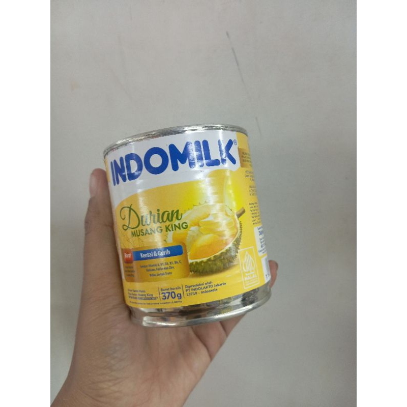 

2 kaleng susu kental manis indomilk @370 gram rasa durian