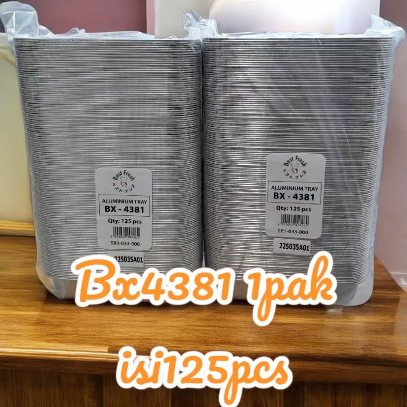 tray alumunium foil bx4381 bestfresh1pak isi125pcs