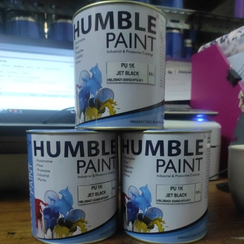 CAT PU JET BLACK / CAT PU HUMBLE JET BLACK / CAT PU HITAM PEKAT