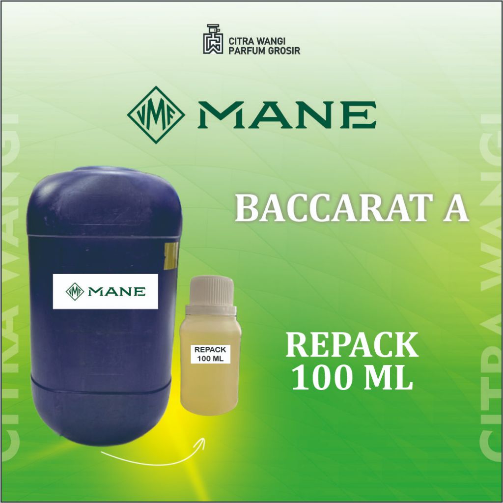 (100 GRAM) BACCARAT GRADE A PREMIUM BY MANE BIBIT PARFUM MURNI BACCARAT ROUGE.