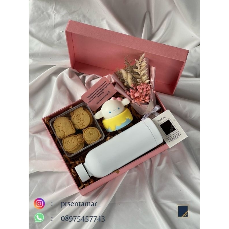 

Presente Amar Gift Box Set Butter Cookies Tumblr Stainless Squishy Sanrio Buket bunga
