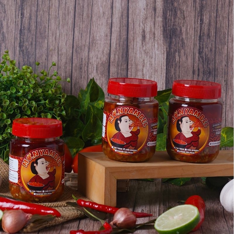 

Mo.Nyambel - Paket Hemat 3 Sambal Merah All Varian (SAMBAL CUMI/TERI/BAWANG)