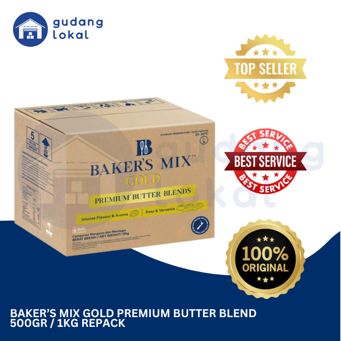 

Baker's Mix Gold Premium Butter Blend Mentega Margarin