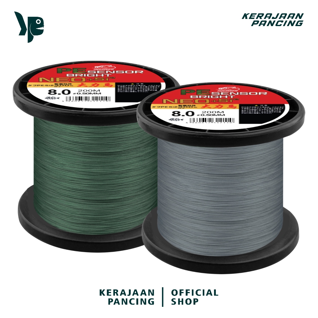 Kerajaan Pancing - Tali Pancing Sensor Bright 200m Senar Pancing PE NEO+si2 Jepang Senar Super Kuat