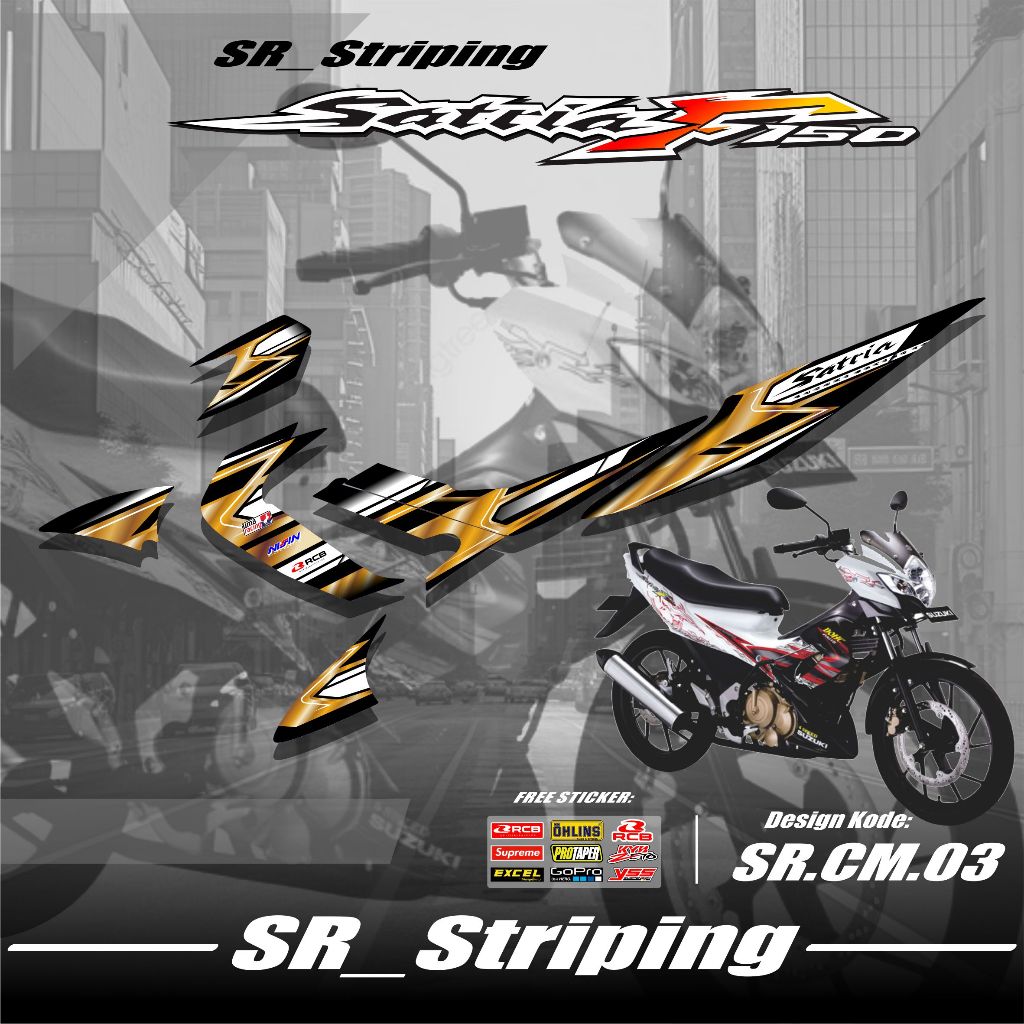 Striping satria fu Barong / Striping satria Barong /Striping Satria Fu lama / Striping Satria Fu Sti