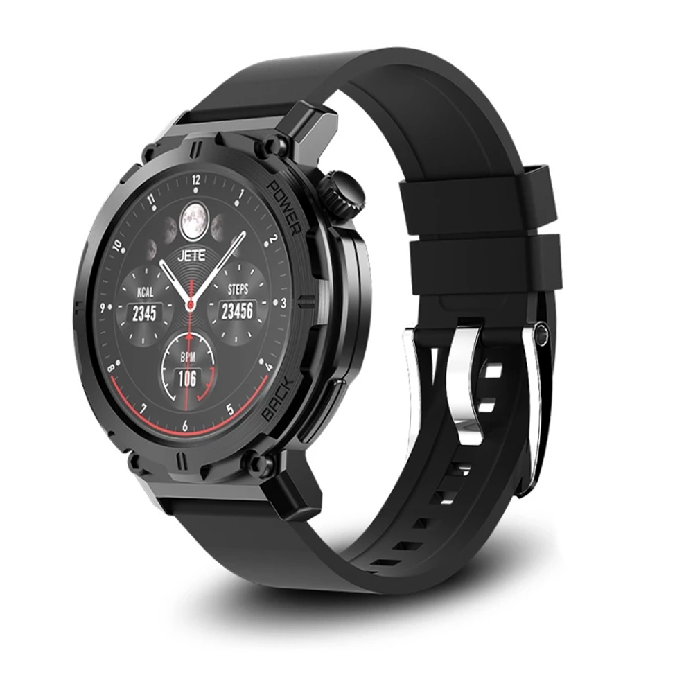 JETE Elite Series Jam Tangan Smartwatch 1.39" Hd Round Screen Ip67 Black. Kode 32601