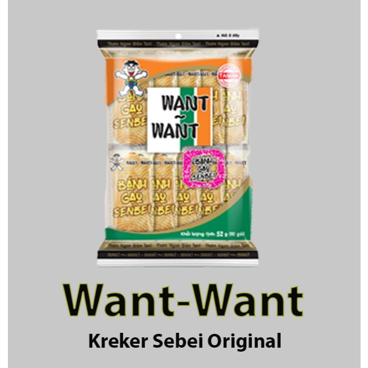 

Want-want senbei 56 gramoriginal kreker crakers kripik beras wang-wang