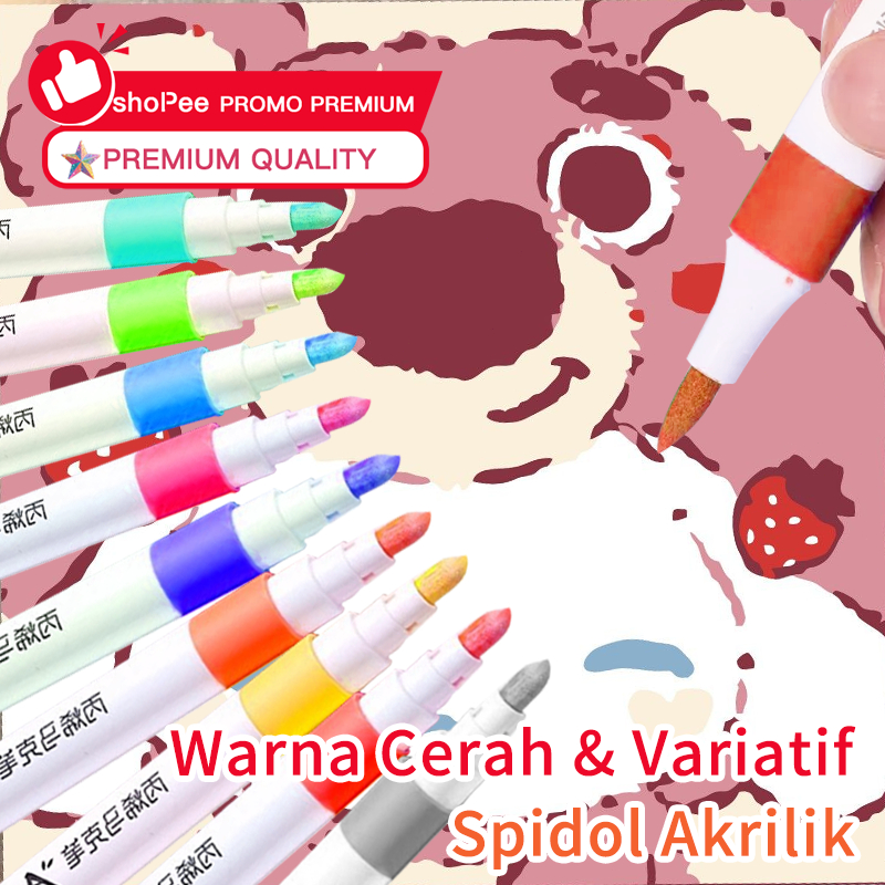 

COD Set 24/36/48 Warna Acrylic Marker DIY Painting Spidol Pastel Drawing Warna spidol warna warni