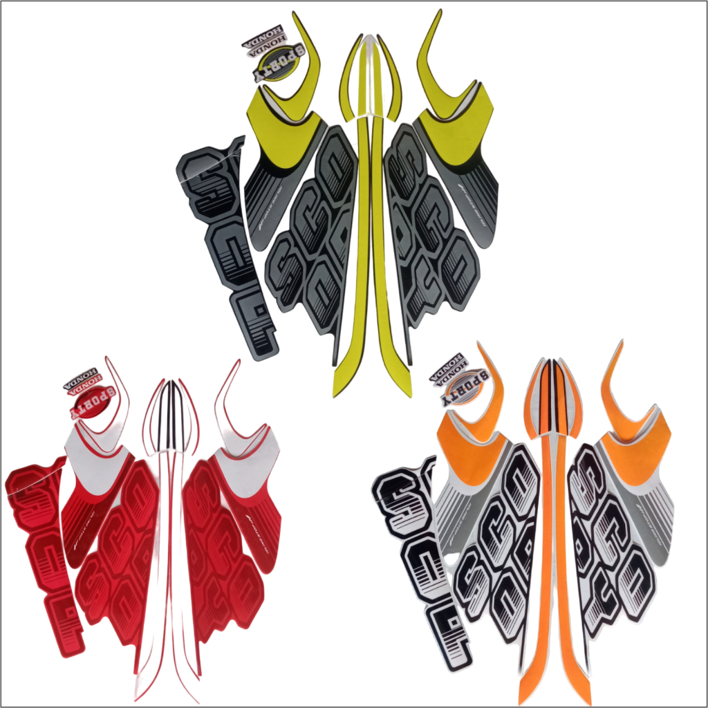 STIKER STRIPING STANDART SCOOPY SPORTY 2017 ORI TERMURAH TERLARIS