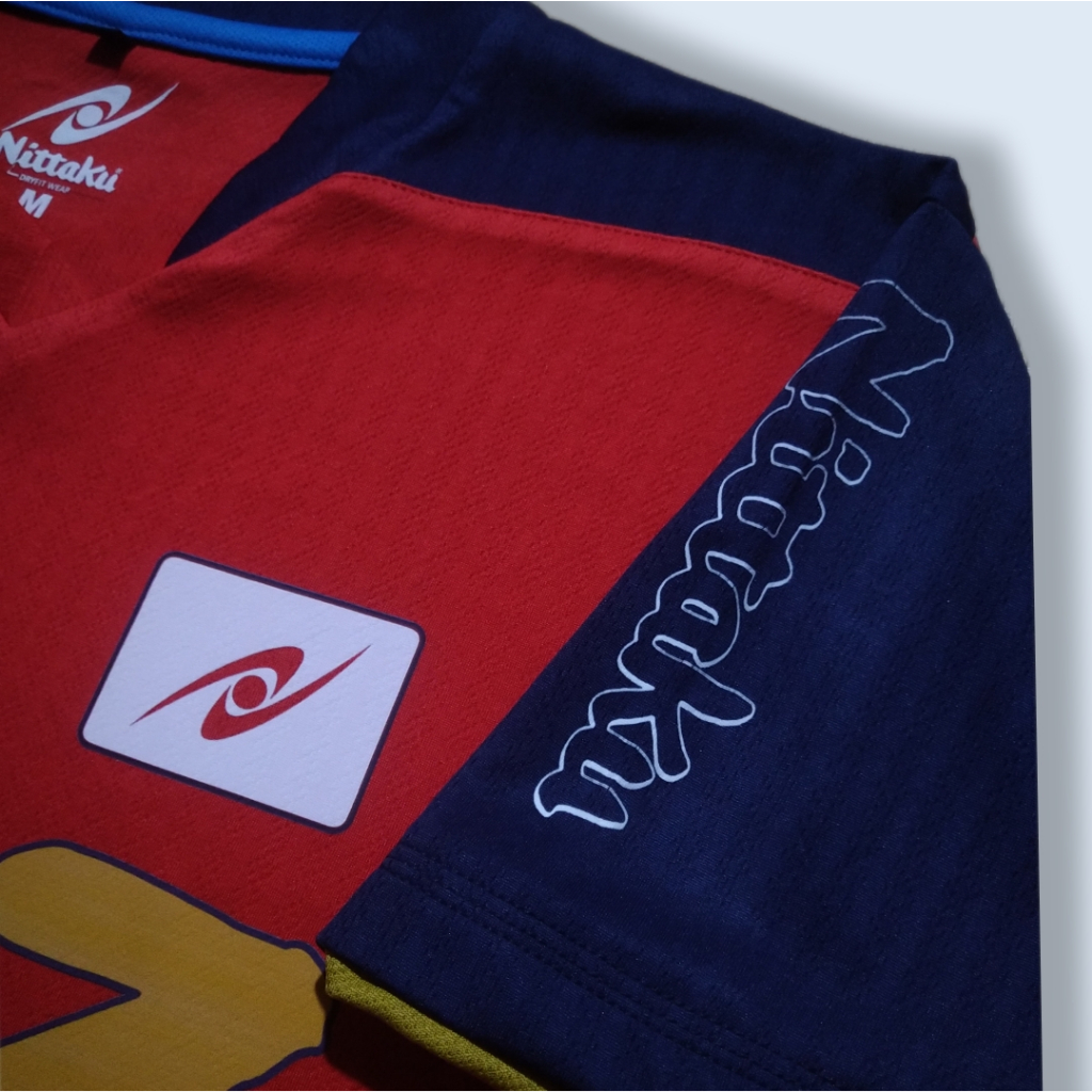 NITTAKU - Kaos / Jersey Olahraga Tenis Meja / Pingpong / Table Tennis - RED navy