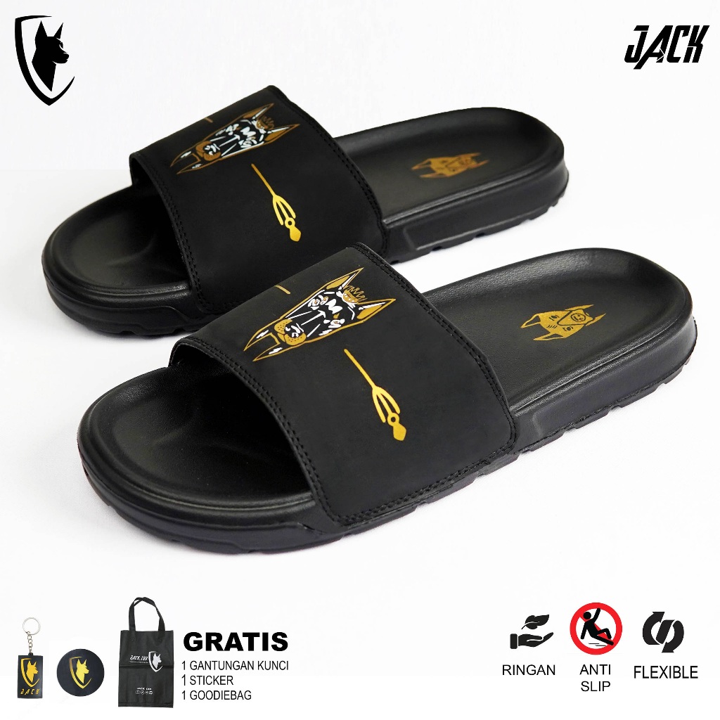 JACK IDN Sandal Slide Pria Sendal Slop Flip Flop | Sendal Slop Doober Animal Edition