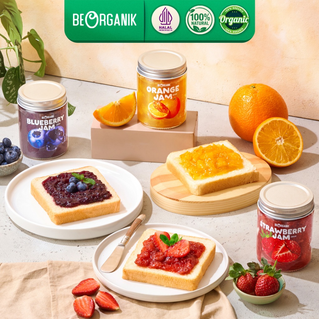 

Beorganik Strawberry Jam / Selai Stroberi 280gr