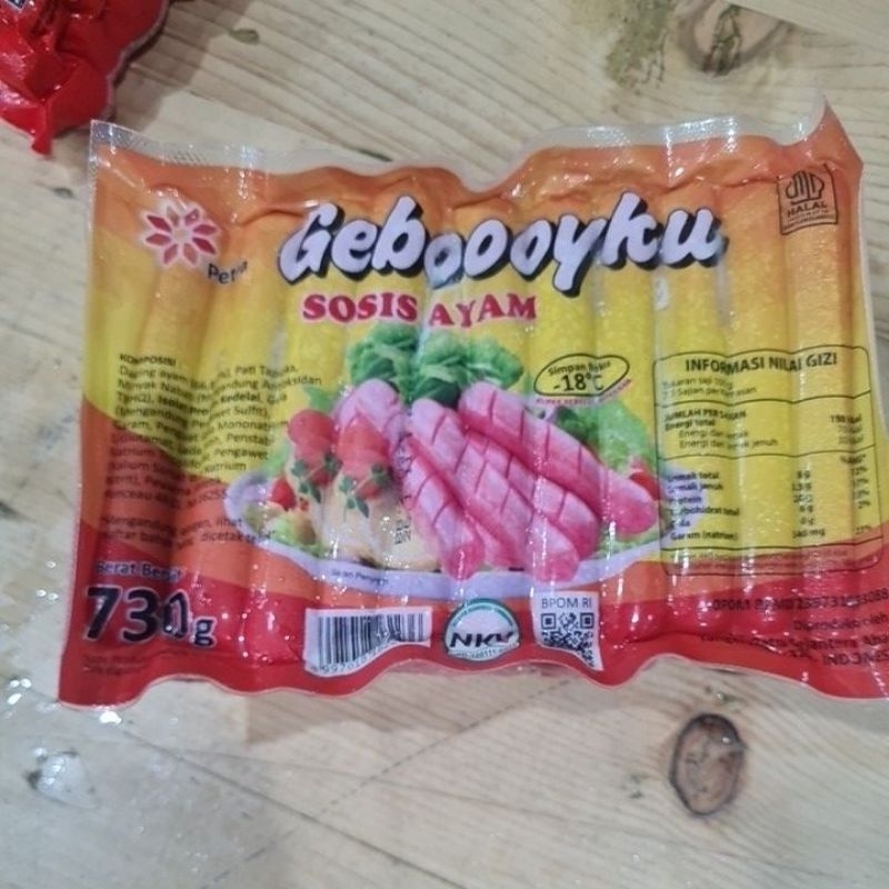 

GEBOYKU SOSIS AYAM MERAH 730GR