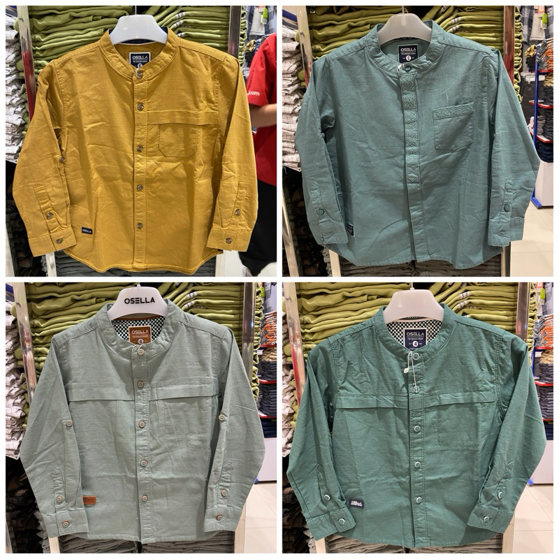KEMEJA SEMI KOKO ANAK LAKI-LAKI ORIGINAL BRAND OSELLA KIDS (4-14th)