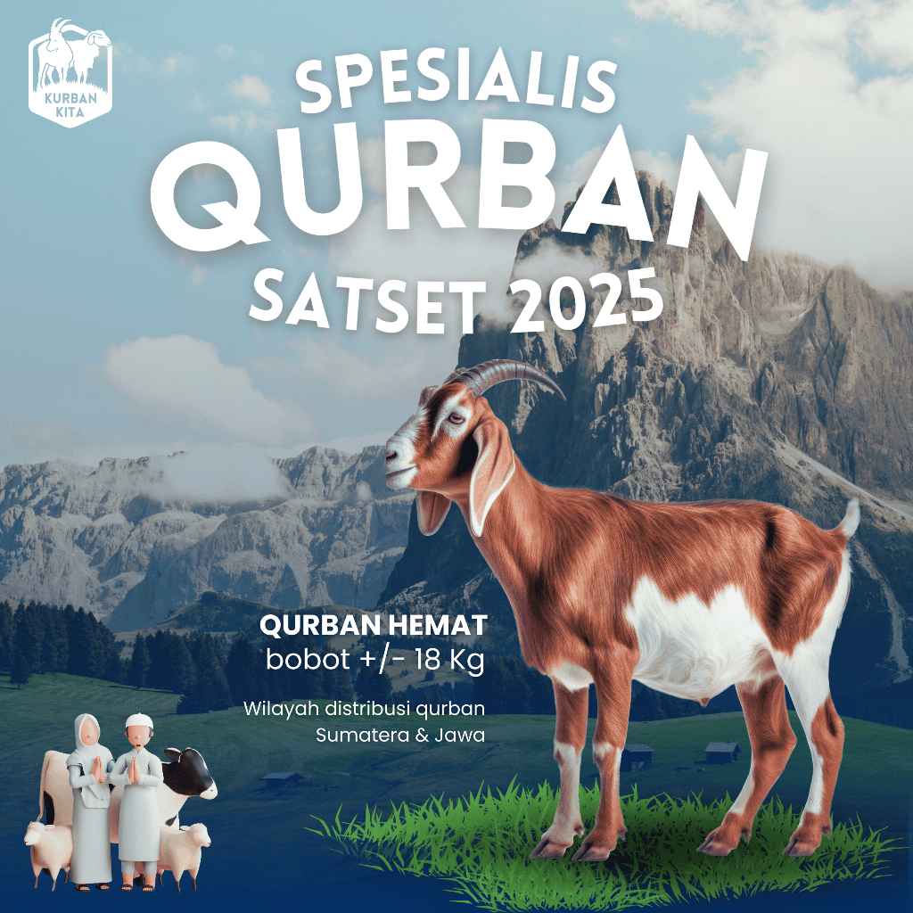 

Hewan Qurban Kambing Domba Qurban Kurban Hidup Bobot 15KG Tebar Hemat Qurban Kita