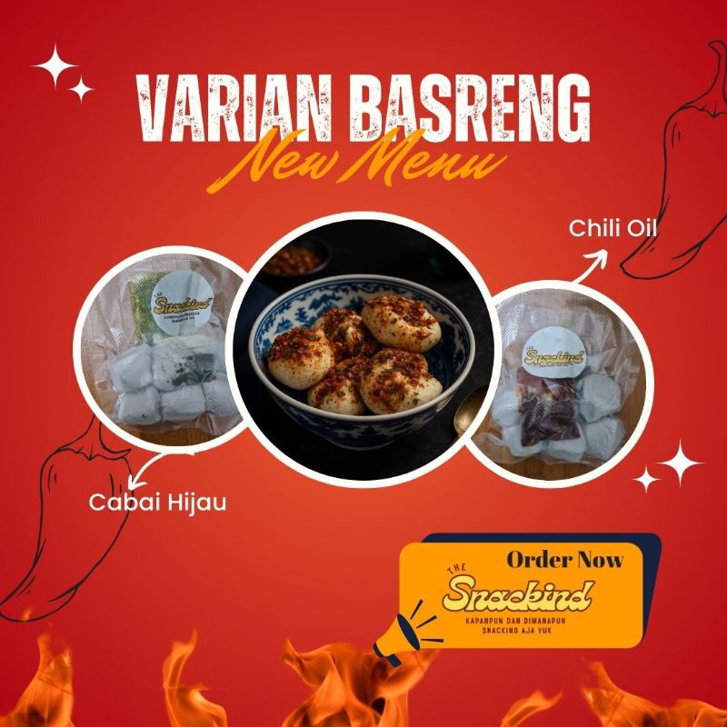 

Basreng Chili Oil Kenyal, Gurih, Pedas, Manis 6Pcs