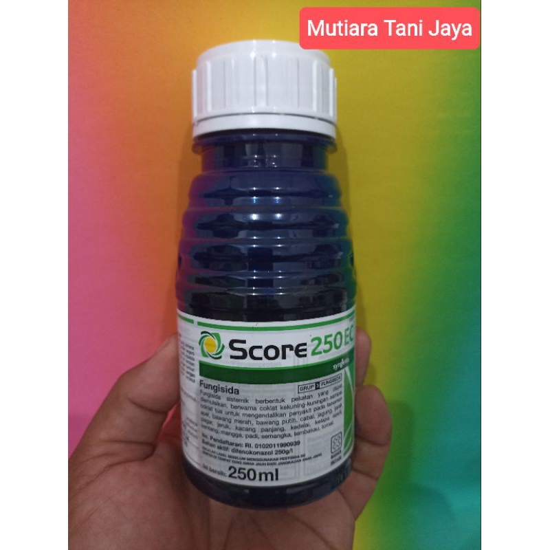 Score 250 EC | 250 ml | Fungisida sistemik untuk mengendalikan jamur busuk daun, batang dan buah pad