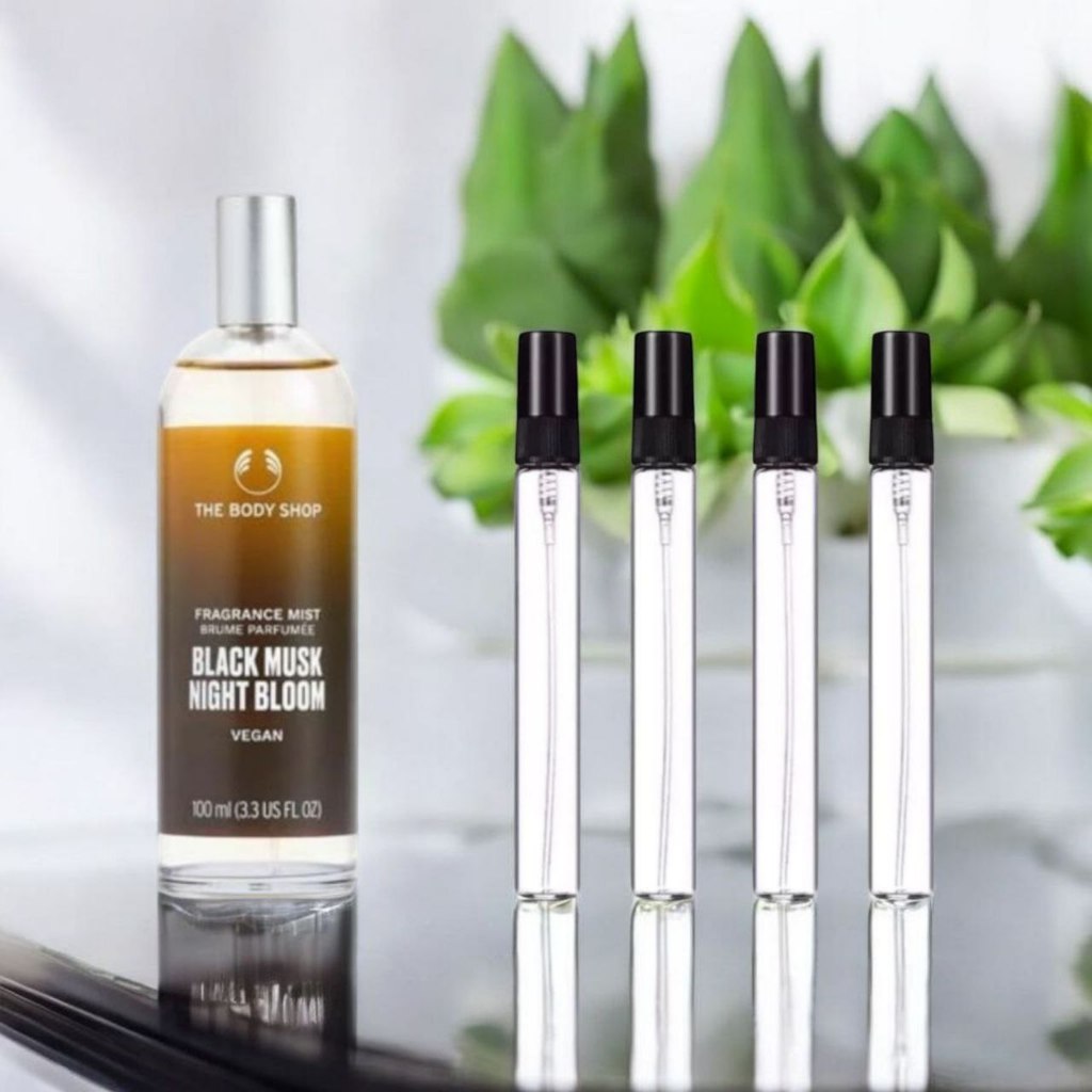 BLACK MUSK NIGHT BLOOM TBS BODY SHOP VIAL SHARE IN BOTTLE 10ML 20 ML 30 ML ORIGINAL