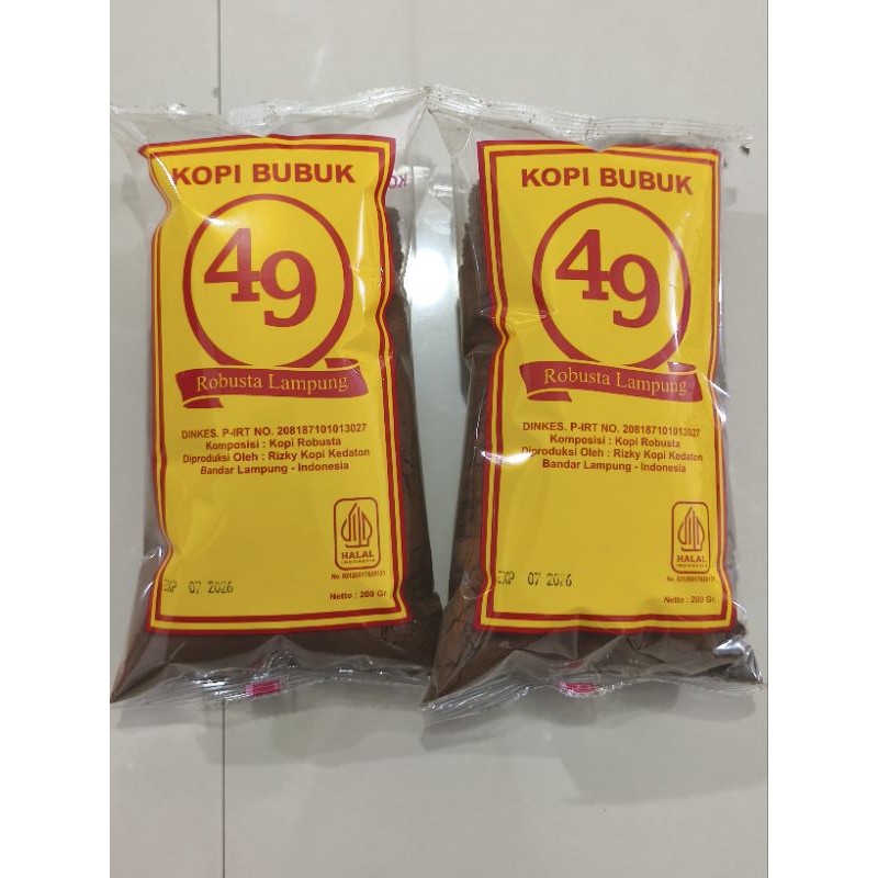 

KOPI 49 ROBUSTA LAMPUNG 200gram