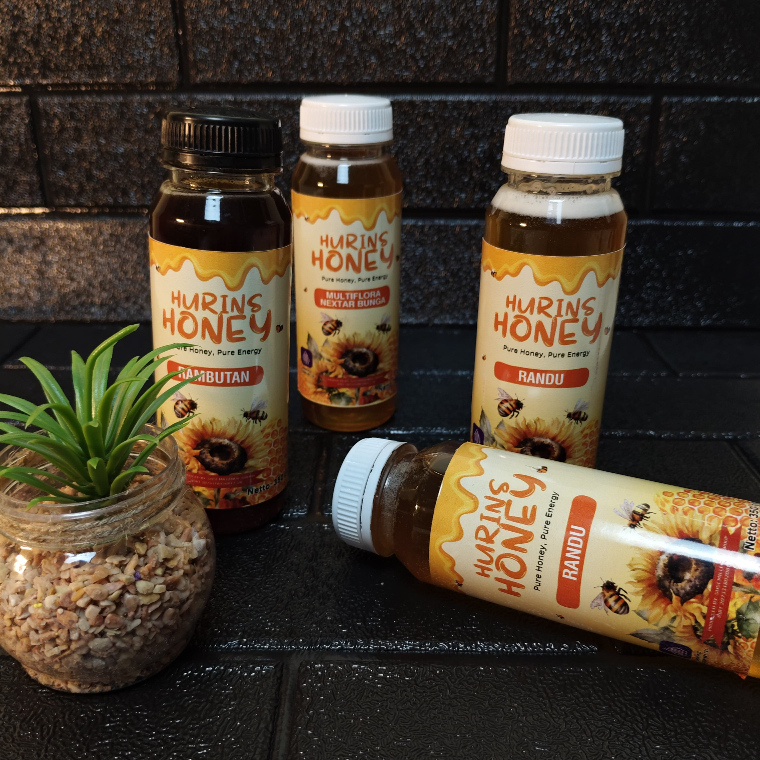 

Madu Hurins Asli & Murni - Varian Rambutan, Randu, Akasia, Multifora - 100% Alami, Tanpa Campuran