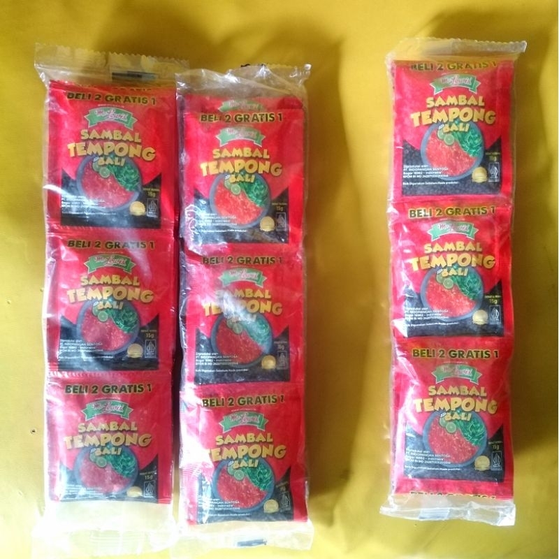 

sambel tempong premium mc.lewis sachet ecer@1500 isi 10sachet. (beli 2rtg gratis 1rtg/klik3)