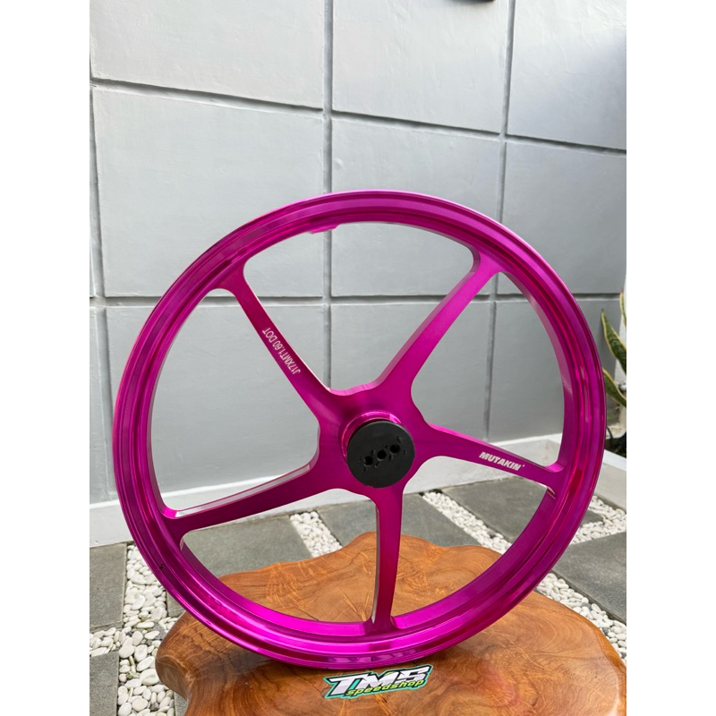 Velg Mutakin Depan saja uk160-17 Yamaha warna Ungu/Pink