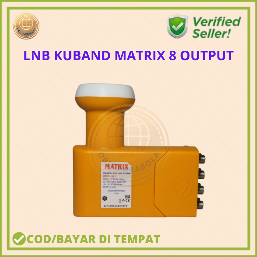 LNB KU BAND 8 OUTPUT MERK MATRIX PARABOLA