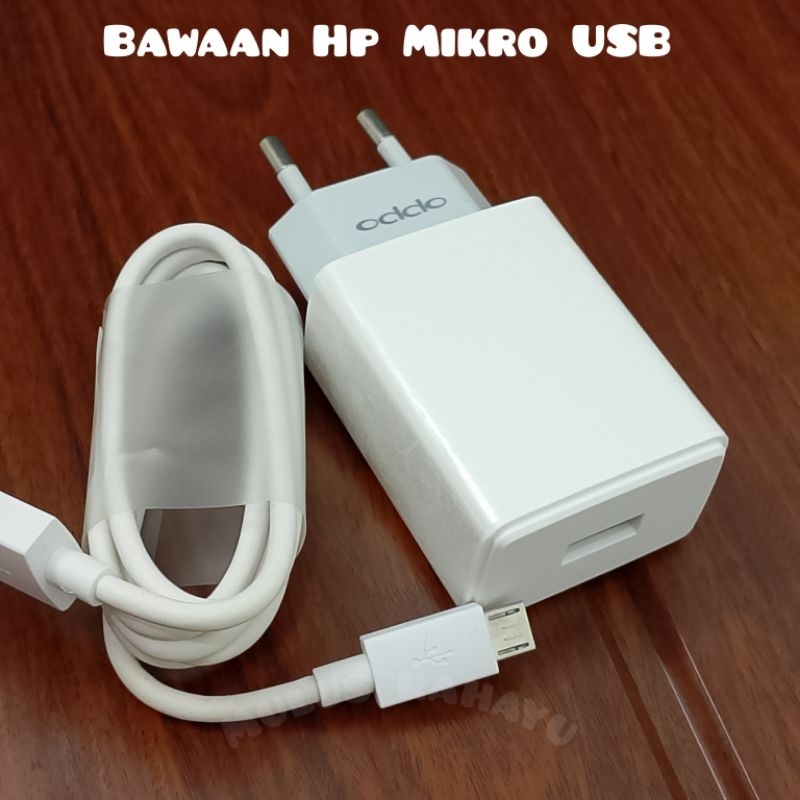 Charger Oppo Original Mikro Usb A5s, A12, A15, A17, A3s, A31, A37, A39,A1k, A16e ORI 100% Bawaan Hp