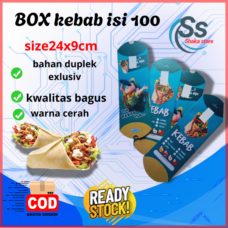 

Bungkus Kebab Jumbo 24x9 cm Bahan Duple kBungkus Kebab Jumbo 24x9 cm Bahan DuplekKertas Kebab Ukuran 24x9 cm Food Grade